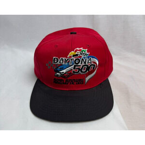 Vintage Chase 1998 Nascar Daytona 500 Snapback Adjustable Red Hat 40th Annual